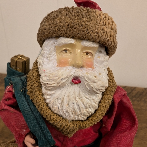 Vtg Clothtique Santa Christmas Ornament Figurine Father Christmas Saint Nicholas - Picture 7 of 10